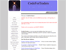 Tablet Screenshot of codefortraders.com